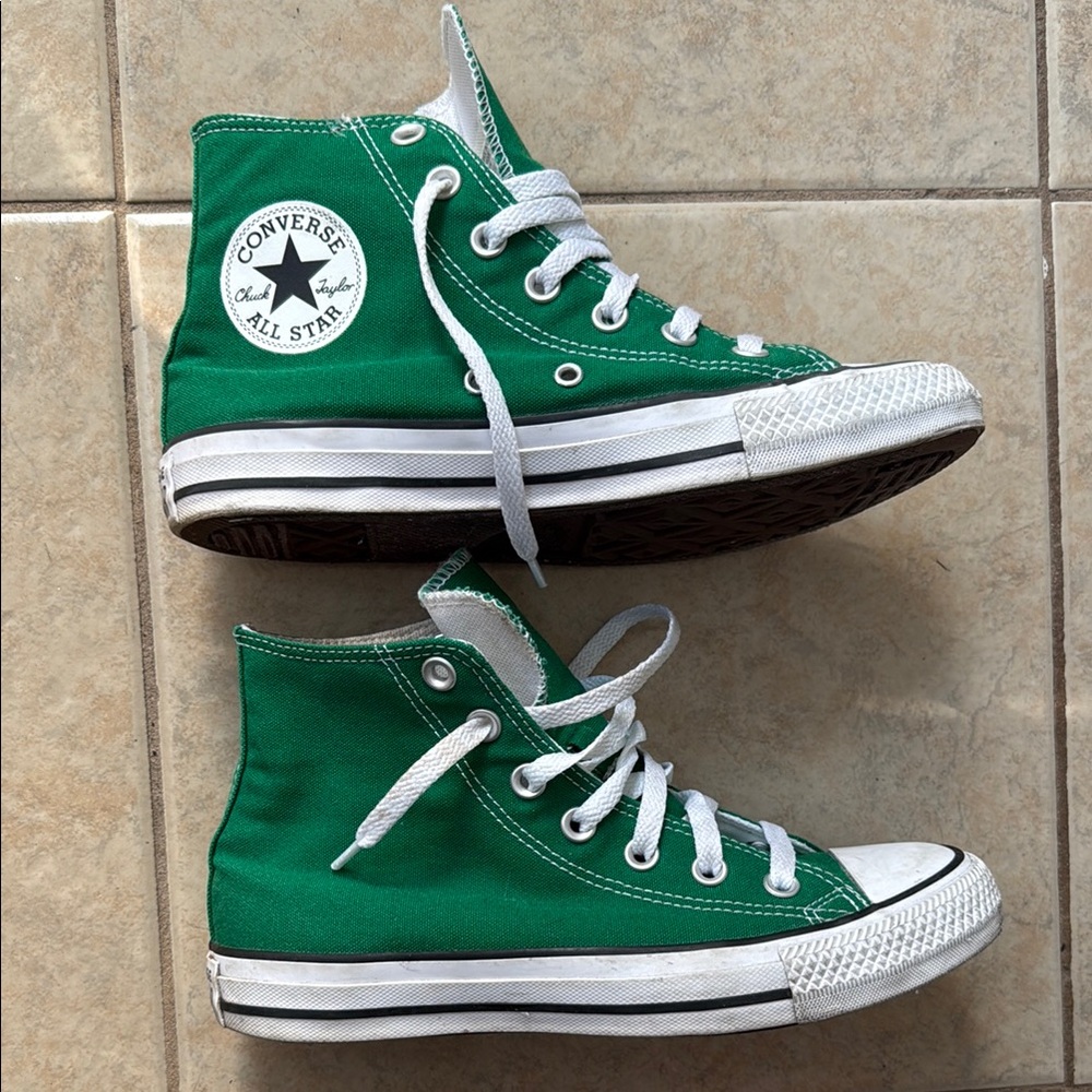 Converse Green High-Top Sneakers